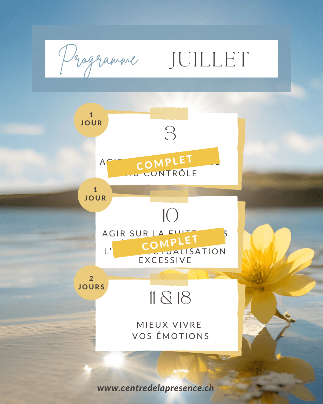 Planning Formation Juillet 2025